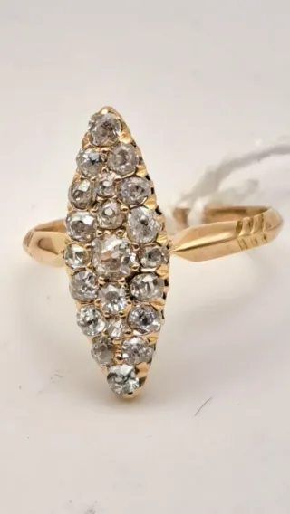 Anillo Lanzadera Oro 18k Diamantes