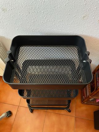 Carro auxiliar Raskog Ikea negro