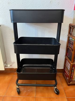 Carro auxiliar Raskog Ikea negro