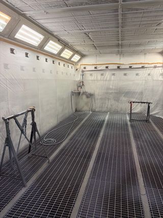 Cabina pintura saima de gran tamaño