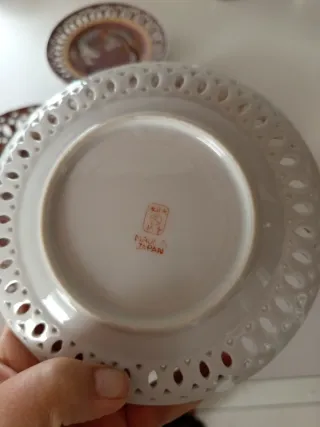 Set 4 Piatti Decorativi Giapponesi Draghi