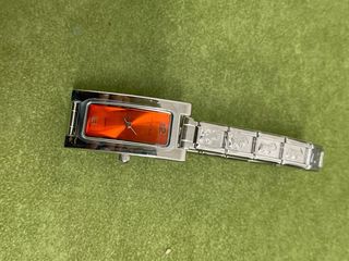 Orologio donna arancione e argento