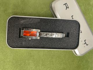 Orologio donna arancione e argento