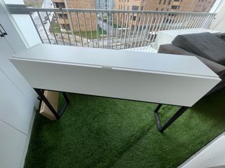 Mueble recibidor madera y metal, nuevo.