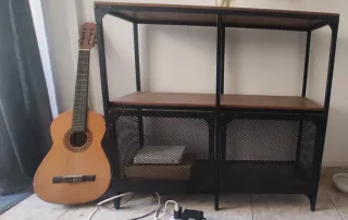 Estantería industrial madera y metal