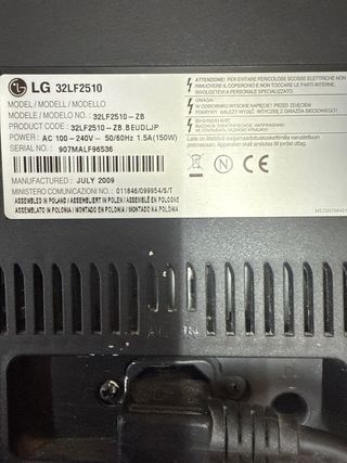 TV LG 32 para colgar