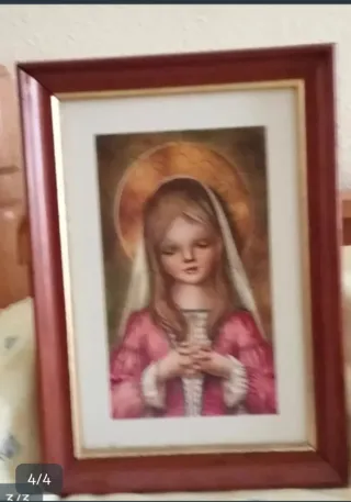 Pareja de cuadros religiosos