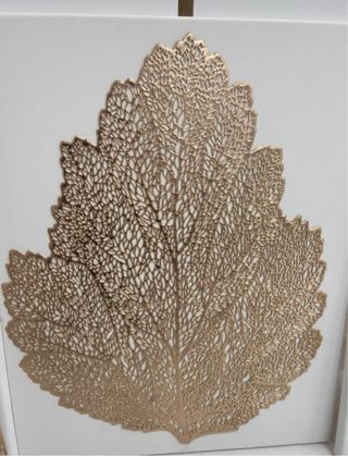 Cuadros Hojas Doradas Set 3