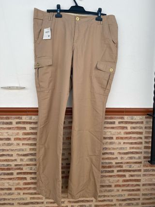 Pantalón cargo beige Tex