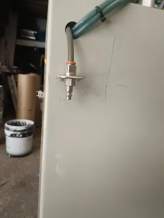 Prensa compactadora de botes neumática