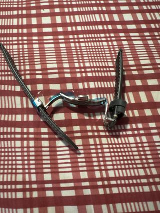 Correa de piel para reloj gris