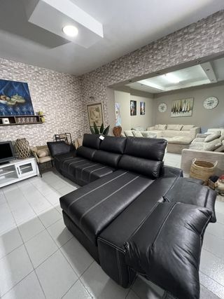 Sofá Chelong Polipiel Negro