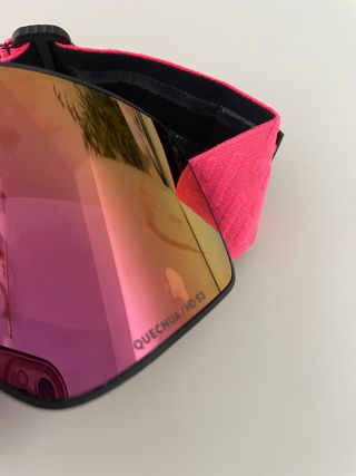 Gafas de esquí Quechua doradas y rosas