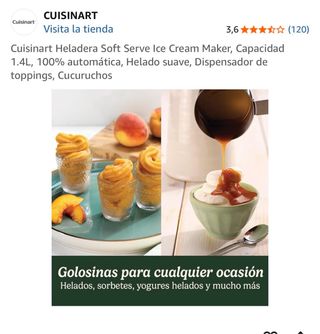 Máquina de Helados Automática - Cusinart