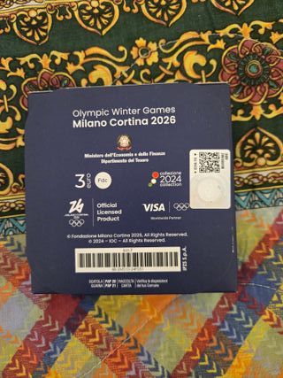 3 euro argento 2024 Olimpiadi Milano Cortina 2026