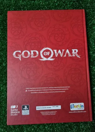 Album tapa dura god of war con cromos y cartas