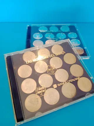 2 Juegos Monedas FC Barcelona Plata 150 gr