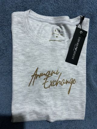 Camiseta Armani Exchange Gris Talla M