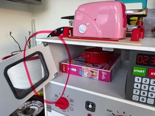 Cocina de juguete montada