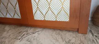 Mueble salón/comedor madera y metal