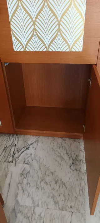 Mueble salón/comedor madera y metal