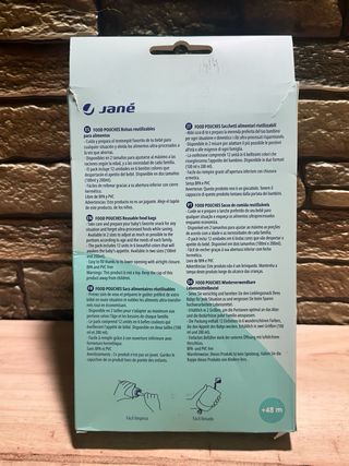 12 Bolsas Reutilizables Comida Bebé 100ml