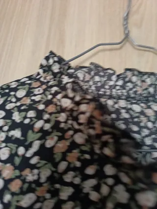 Vestido estampado marrón y negro