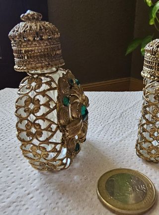 Antiguo Perfumero Filigrana Checa