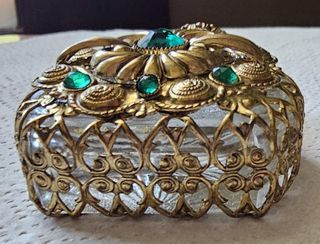 Antiguo Perfumero Filigrana Checa