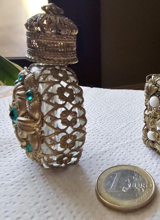 Antiguo Perfumero Filigrana Checa