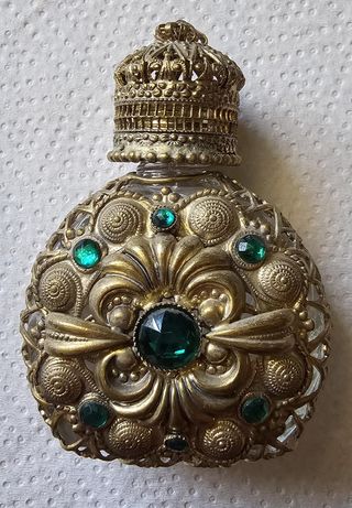 Antiguo Perfumero Filigrana Checa