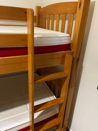 Literas Pino Macizo 3 Camas