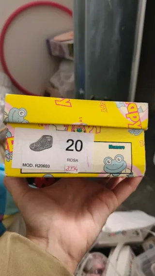 Zapatillas de casa rosas con oso talla 20