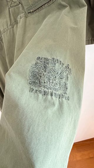 Vestido Desigual militar verde talla 38