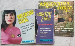 3 Discos Vinilo Argentina Coral