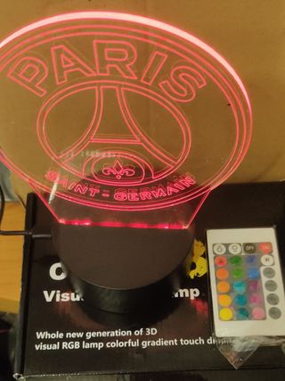 Lámpara LED 3D Paris Saint-Germain