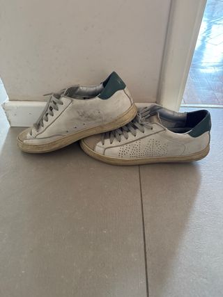 Scarpe uomo P448 beige/bianche