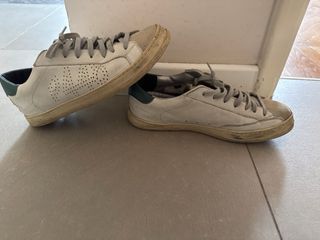 Scarpe uomo P448 beige/bianche