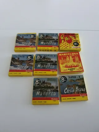 Lote 8 Películas Súper 8 mm Kodak