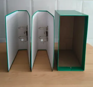 2 Archivadores Verdes para Oficina