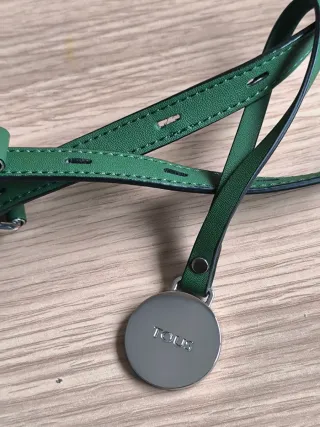 Bolso Tous estampado serpiente verde