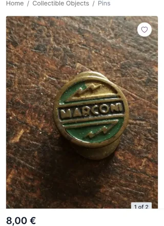 Troquel antiguo radio Marconi