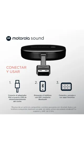 Motorola MA1 Android Auto para el coche