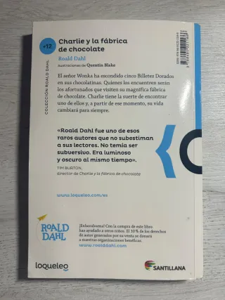 Libro,,,,Charlie y la fabrica de chocolate
