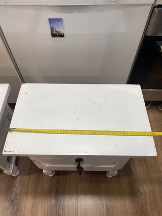 2 Mesitas de Noche Madera Blanca