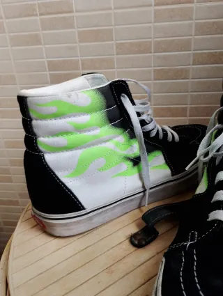 Scarpe Vans Uomo N.45 Nero/Verde