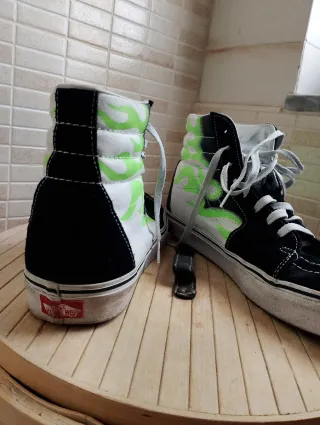 Scarpe Vans Uomo N.45 Nero/Verde