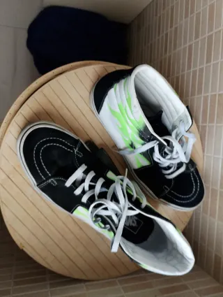 Scarpe Vans Uomo N.45 Nero/Verde