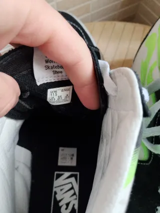 Scarpe Vans Uomo N.45 Nero/Verde