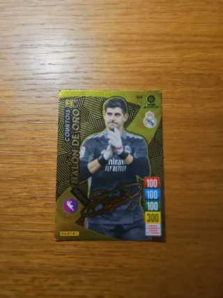 Cromo Courtois Balón de Oro Panini